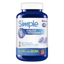 Simple Calcio + Vitamina D por 60 pastillas de goma
