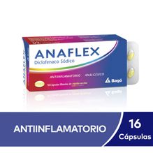 Anaflex Cápsulas blandas Analgésico antiinflamatorio x 16