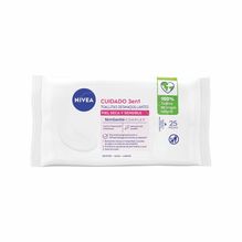 Toallitas desmaquillantes 3 en 1 NIVEA para piel seca x 25 unidades