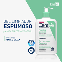 Cerave Gel Limpiador Espumoso Piel Mixta 473ml