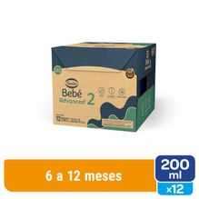 Leche De Formula Sancor Bebe 2 Advanced 200ml Pack X12 Brick