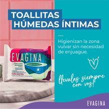 Evagina Toallitas Húmedas Intimas Higiene Sin Enjuague 20u