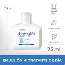 Emulsión Dermaglós Hidratante de día FPS12 piel normal x75ml