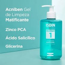 Isdin Acniben Gel Limpiador Matificante 400 Ml