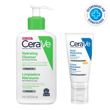 Combo Cerave Limpiador Hidratante + Locion Rostro Spf30