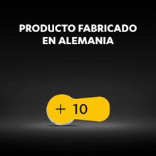 Pila para Audífonos Duracell Tamaño 10 Blister 6 Unidades