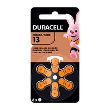 Pila para Audífonos Duracell Tamaño 13 Blister 6 Unidades