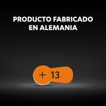 Pila para Audífonos Duracell Tamaño 13 Blister 6 Unidades