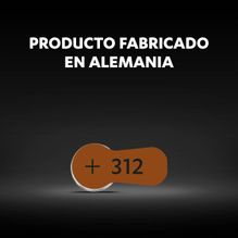 Pila para Audífonos Duracell Tamaño 312 Blister 6 Unidades