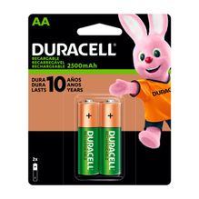 Pilas Recargables Duracell AA Blister de 2 Unidades