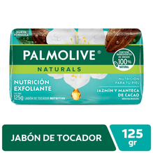 Jabón En Barra Palmolive Naturals Jazmin Y Cacao 125g