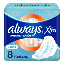 Always Xtra Doble Protección Suave Toallitas Femeninas 8 Unidades