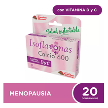 Isoflavonas De Soja + Calcio 600 Garden House 20 Comprimidos