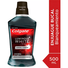 Enjuague Bucal Colgate Luminous White Carbón 500ml