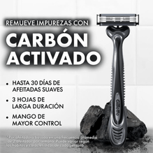 Maquina Afeitar Desechable Gillette Prestobarba Carbono 2 uds