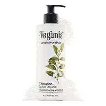 Shampoo Veganis Double Trouble Acido Hialurónico 400ml