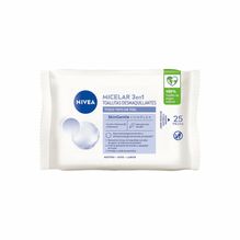 Toallitas desmaquillantes 3 en 1 NIVEA MicellAir para todo tipo de piel x 25 unidades