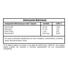 Efolic B6 B12 Vitaminas + Acido Folico 30 Comprmidos