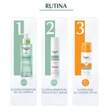 Combo Eucerin Rutina Para Piel Grasa Con Manchas Post Acné