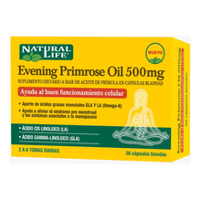 Natural Life Evening Primrose Oil 500mg 50 Capsulas