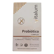 Probiotico 9 Cepas + Prebioticos+vitamina B12 Vitalum 30 Cap