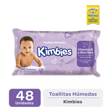 Kimbies Toallitas Húmedas Para Bebés Paquete 48 Unidades