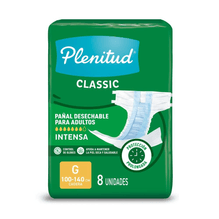 Pañal Para Adulto Plenitud Classic Grande 8 Unidades