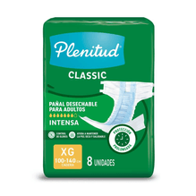Pañal Para Adulto Plenitud Classic Extra Grande 8 Unidades