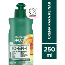 Crema Para Peinar Fructis Probióticos Fuerza 10 En 1 250ml
