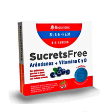 Vitamina C Y D Sucrets Free Blue Fem Arándano 9 Caramelos