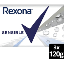 Jabón En Barra Rexona Sensible 3 X 120g