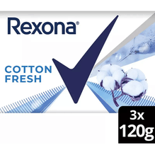 Jabón En Barra Rexona Cotton Fresh 3 X 120g