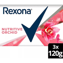Jabón En Barra Rexona Nutritive Orchid 3 X 120g