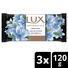 Jabon En Barra Lux Botanicals Lirio Azul 3 X 120g