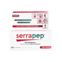 Serrapep Ayuda Disminuir Procesos Inflamatorios 12 Cápsulas