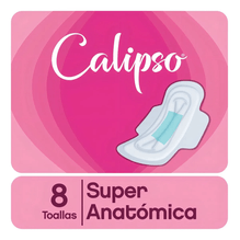 Toallitas Femeninas Calipso Super Anatómica 8 Unidades