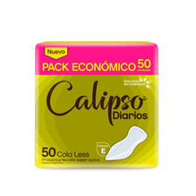 Protector Diario Femenino Calipso Cola Less 50 Unidades
