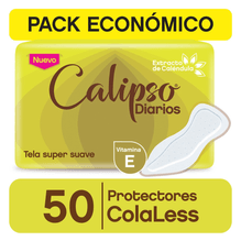 Protector Diario Femenino Calipso Cola Less 50 Unidades