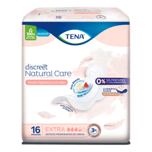 Toalla Femenina Tena Discreet Natural Care Con Alas 16 unidades