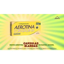 Aerotina Rápida Acción Loratadina x7 cápsulas blandas