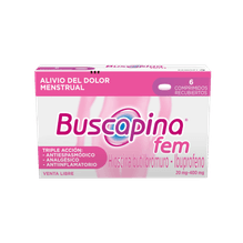 Buscapina Fem x6 comprimidos – Alivio del dolor menstrual