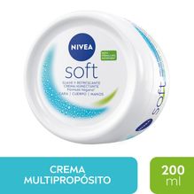 Crema hidratante intensiva NIVEA Soft para uso diario x 200 ml