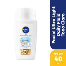 Nivea Sun Ultra Light Daily Fluid Tono Claro Fps 50+ X 40 Ml