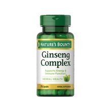 Nature's Bounty Ginseng Complex con Vitamina B12 75 Cápsulas