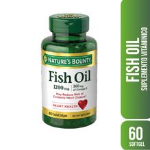Nature's Bounty Fish Oil Aceite De Pescado 60 Cápsulas