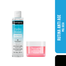 Rutina Antiage Agua Micelar Hydro Boost + Bright Boost