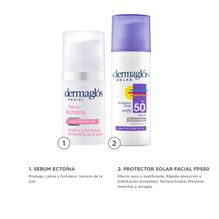 Kit Facial Dermaglós Serum Ectoína + Protector Fps 50