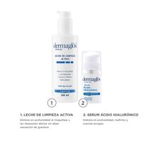 Kit Dermaglós Leche De Limpieza + Serum Acido Hialurónico