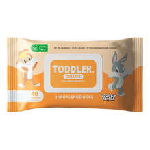 Toallitas Húmedas Toddler Deluxe Con Aloe Vera 48 Unidades