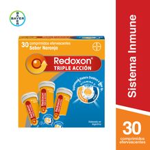 Redoxon Triple Acción Suplemento Vitamina C, D Zinc 30 Eferv
